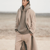 Fog Fear of God Essentials Hoodie Solid Color Hooded Sweater Autumn Winter Couple Loose Sweater Knitwear