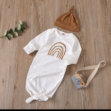 Knotted Baby Gown Baby Sleeping Bag Anti-Kicking Blanket Pajamas