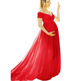 Maternity Clothes Dress Women's Cotton Maternity Jumpsuit Long Dress Photography Dress