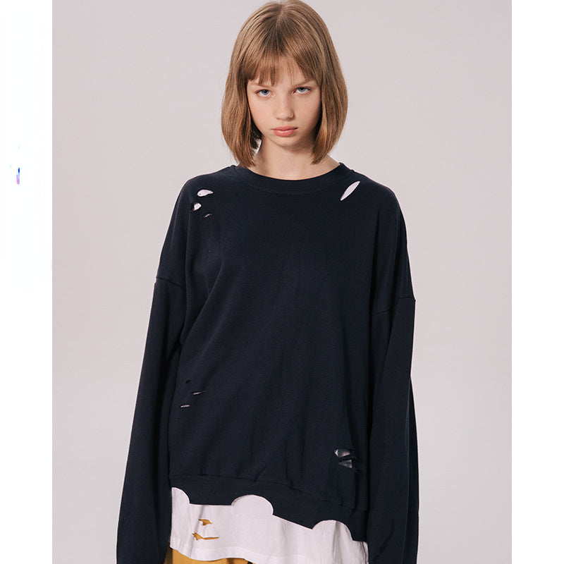 Preppy Aesthetic Sweatshirt Autumn and Winter Loose Vintage