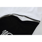 We11 Done T Shirts Zipper Decorations Cotton Same Style for Men and Women