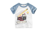 Summer Tops Summer Cartoon Car Summer Short Sleeve T-shirt