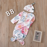 Knotted Baby Gown Toddler Pajamas Spring and Autumn Anti-Kicking Blanket Sleeping Bag