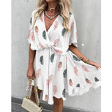 Nina Parker Graffiti Dress Loose Dress Casual Holiday Dress