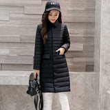Women Winter Coats Puffer Jacket Down Coat Fall Winter Fashion Shirt Collar Down Jacket Long Sleeve Coat
