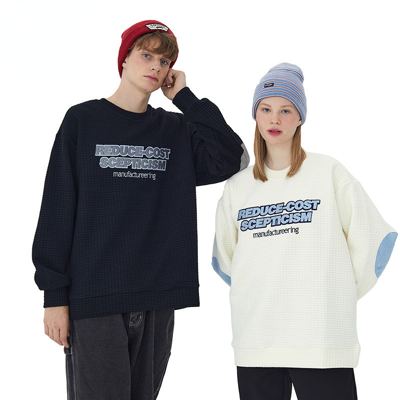 Preppy Aesthetic Sweatshirt Crew Neck Pullover Sweatshirt Loose Casual