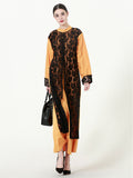 Muslim Women Stylish Kashibo Abaya Muslim Ladies Long Gown Islamic Clothing Jilbab Jalabiya Fashion Lace Robe