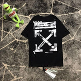 Graffiti Arrow Short Sleeve Tshirt Large Size Loose Men and Women Owt t shirt