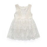 Girl Dress Summer Lace Vest Dress Princess Embroidered Dress