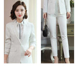 Womens Autumn Uniform Designs Formal Style Office Lady Bussiness Attire Work Suit