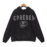 Palm Angels Hoodie Letter Printed Washed Hooded Sweater Men 'S And Women 'S Hoodies