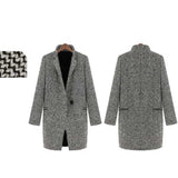 Women Winter Coats Women's Long Sleeve Stand Collar Loose Mid-Length Women's Coat