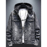 Men Denim Jacket Men's Denim Coat Spring and Autumn