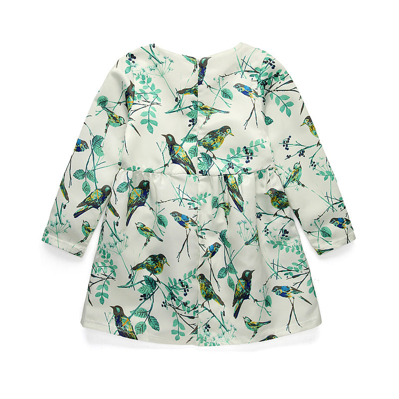 Girl Dress Autumn Frozen Printed Dress