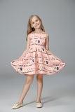 Girl Dress Spring/Summer Wide Hem Printed Princess Dress