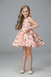 Girl Dress Spring/Summer Wide Hem Printed Princess Dress