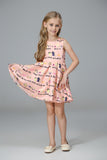 Girl Dress Spring/Summer Wide Hem Printed Princess Dress