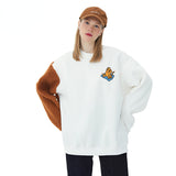 Preppy Aesthetic Sweatshirt Autumn Winter Sweater Coat for Men