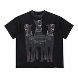 Present Thoroughbred Doberman Dog Print T-Shirt Short Sleeve Men's Summer T-shirt