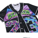 Baggy Baseball Jersey Summer Young Men Short Sleeve Baseball Uniform