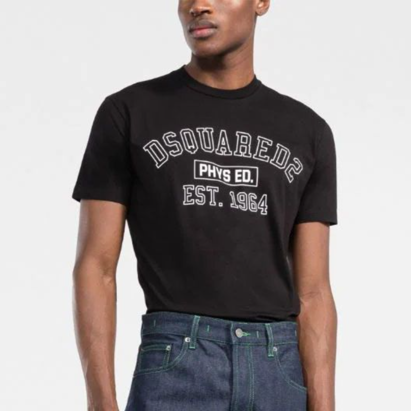 Dsq2 T Shirt 1964 Printed Short Sleeve T-shirt round Neck