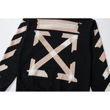 Sweater Autumn Ow Arrow Print Sweater Pure Cotton Loose Men's and Women's Coats Owt hoodie