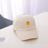 Smiley Face Cap Children's Spring and Summer Button Smiley Face Peaked Cap Baseball Cap