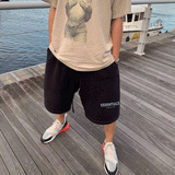 Fog Fear of God Essentials Shorts Double-Line Velvet Shorts Reflective Drawstring Shorts