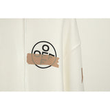 Autumn Men's OW Printed Long-Sleeved Hooded Sweater hoodie