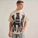 Travis Scott Astroworld Shirt Spring/Summer Short Sleeved T-shirt Retro