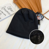 Women's Winter Hats Women's Winter Beanie Hat Spring and Autumn Thickened Knitted