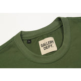 Gallery Dept Green Men's and Women's Loose Couple's Short-Sleeved T-shirt