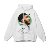 Jason Tatum Hoodie Basketball Star Print Pullover Hoodie Pure Cotton Men and Women