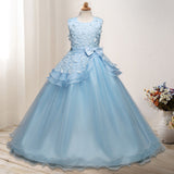 First Communion Dress Vestidos De Primera Comunion Lace Ball Gown Girl Party Princess Pageant Gown Wedding Dress