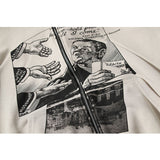 Rrr123 Hoodie Retro Design Distressed Cardigan Hoodie