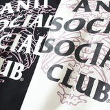 Anti Social Club Hoodie Autumn and Winter Printed Hoodie Sweater Coat