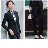 Women's Autumn Uniform Designs Formal Style Office Lady Bussiness Attire Work Suit