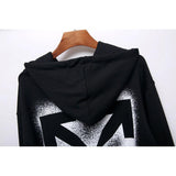 Arrow Hooded Ow  Sweatpants Plus Size Retro Sports Owt hoodie