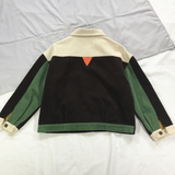 Baggy Jacket Splicing Coat Student Female