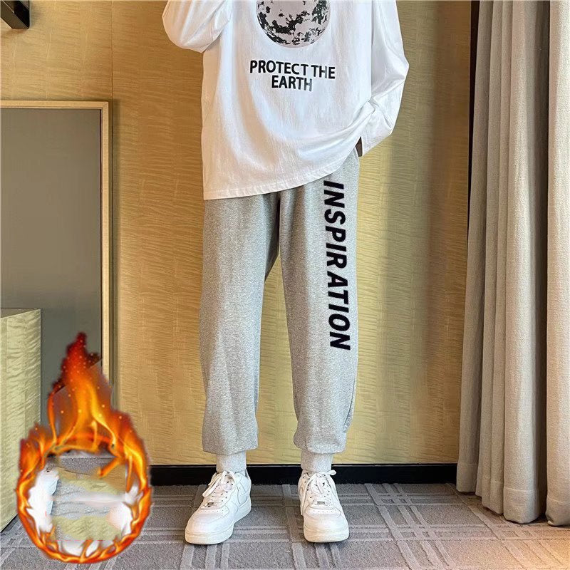 Men Pants Men's Pants Winter Loose Casual Pants Sports Sweatpants