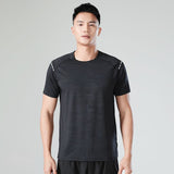 Sweat Wicking Shirt Quick-Drying T-shirt Men 'S Short-Sleeved Round Neck Sportswear
