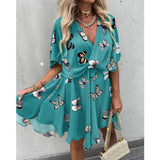 Nina Parker Graffiti Dress Loose Dress Casual Holiday Dress