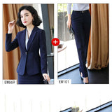Women Autumn Uniform Designs Formal Style Office Lady Bussiness Attire Work Suit Business Suit Formal Suit Overalls