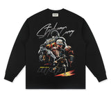 Stephen Curry Shirt Curry Long Sleeve T-shirt Loose Heavy round Neck