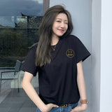 Drew House Drew Smiley Face Short Sleeve Half Sleeve Couple T-shirt
