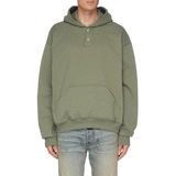 Fog Fear Of God Essentials Hoodie Henry Collar Button Hoodie Terry Coat