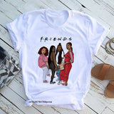 Oversized 90s T Shirt Funny Print T-Shirt Girls Black Queen Lips Harajuku