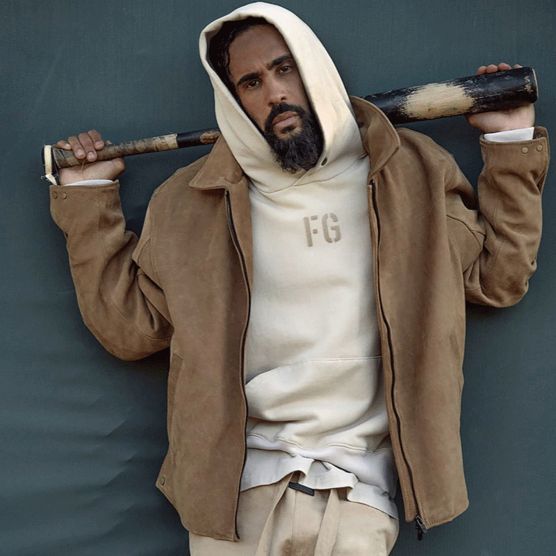 Fog Fear of God Essentials Hoodie Flocked Printed Hip Hop Loose Couple Hoodie