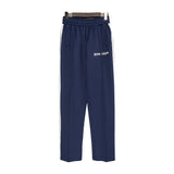 Palm Angels Pants Black and White Striped Casual Trousers Sports Pants