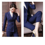 Womens Autumn Uniform Designs Formal Style Office Lady Bussiness Attire Work Suit